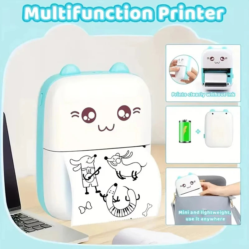 Portable Mini Pocket Printer BT Thermal Printer