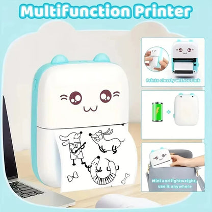 Portable Mini Pocket Printer BT Thermal Printer