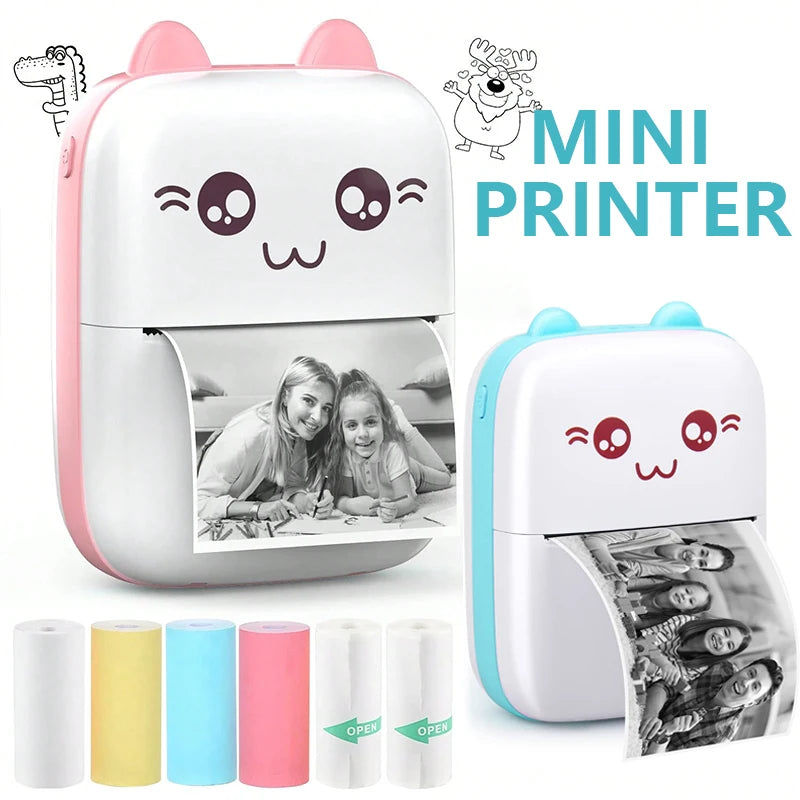 Portable Mini Pocket Printer BT Thermal Printer