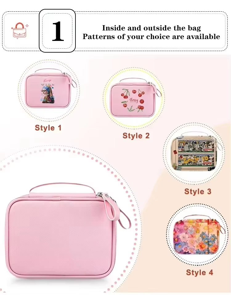 Large Travel Cosmetic Bag with Waterproof Hanging Hook