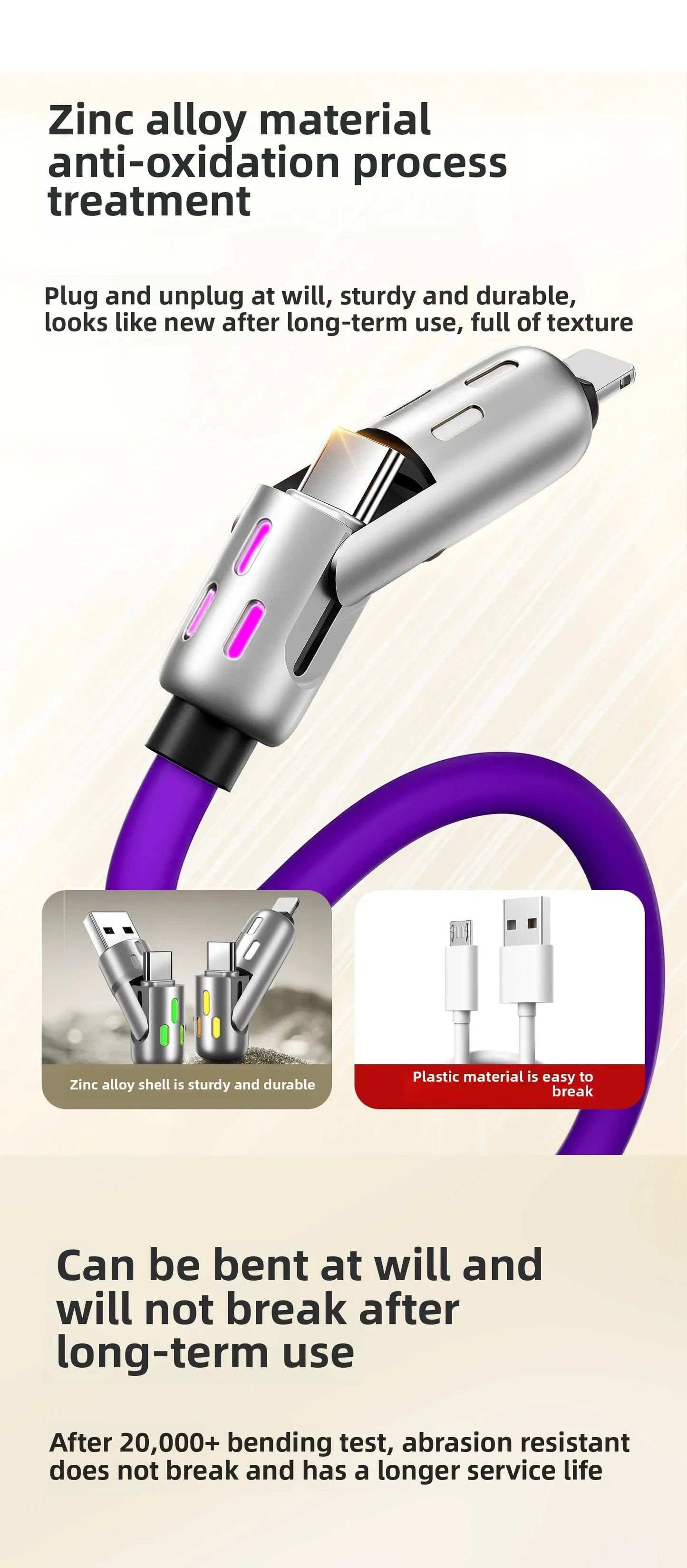 4-in-1 Multi USB Charging Cable